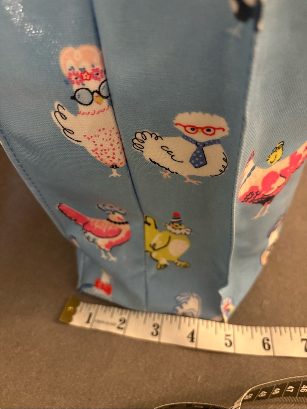 Rare Vtg~ Hen Party by Cath Kidston London Tote with Adjustable Cross-Body Strap - Picture 14 of 15